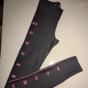 Under armour women's wide waistband letters leggings